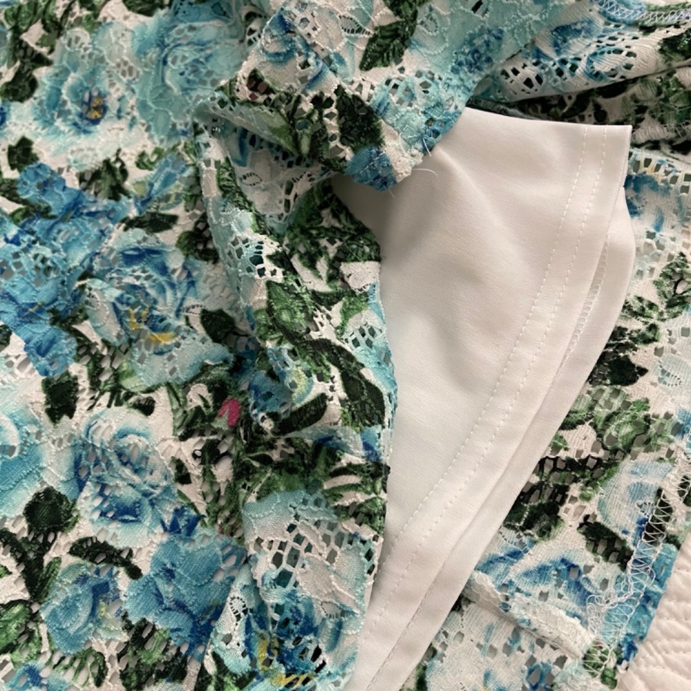 R & M Richards Floral Eyelet Lace Fit and Flare Dress - Picture 8 of 16